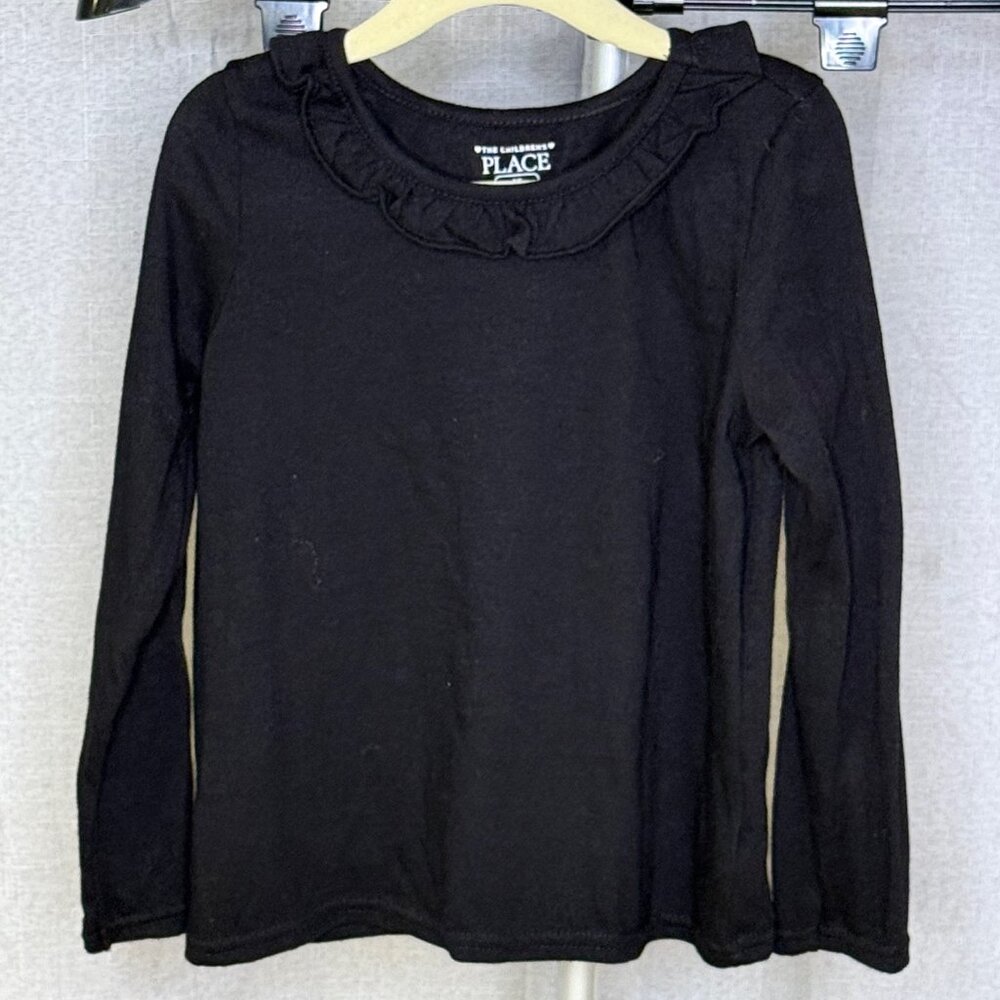 The Children's Place - Girl's Long Sleeve Ruffled Shirt - Size 5T